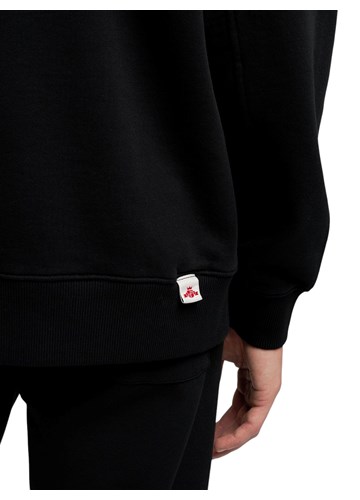 Replay CRNI SWEATSHIRT IZVEZENIM REPLAY NATPISOM - 7