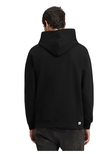 Replay CRNI SWEATSHIRT S IZVEZENIM NATPISOM I KAPULJAČOM - 2