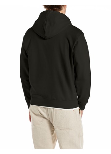 Replay CRNI SWEATSHIRT S KAPULJAČOM I ZATVARAČEM - 2