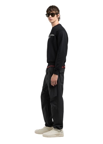 Replay CRNI SWEATSHIRT S KONTRASTNIM NATPISOM - 4