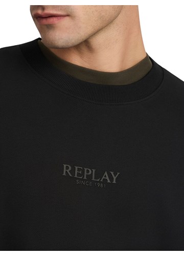 Replay CRNI SWEATSHIRT S MALIM REPLAY NATPISOM - 6