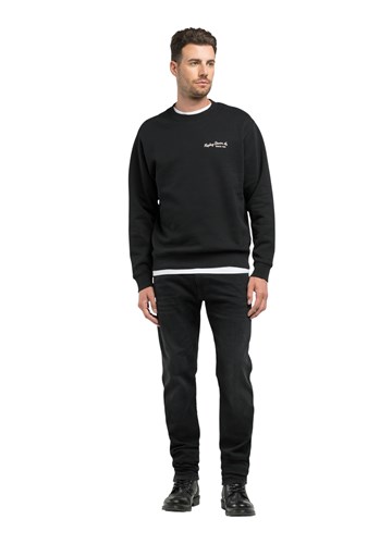 Replay CRNI SWEATSHIRT S MINI NATPISOM NA PRSIMA - 1