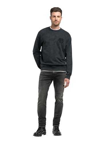 Replay CRNI SWEATSHIRT S NATPISOM DENIM GOODS NA PRSIMA - 1