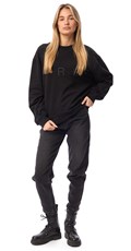 CRNI SWEATSHIRT S OBOSTRANIM NATPISOM REPLAY - 1