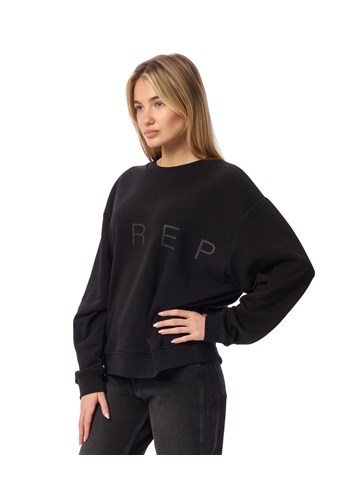 Replay CRNI SWEATSHIRT S OBOSTRANIM NATPISOM REPLAY - 3