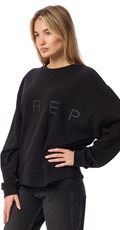 CRNI SWEATSHIRT S OBOSTRANIM NATPISOM REPLAY - 3
