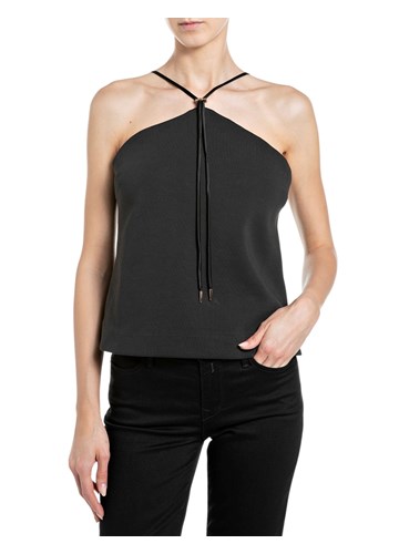 Replay CRNI TOP S TANKIM NARAMENICAMA SPOJENIM SPRIJEDA - 1