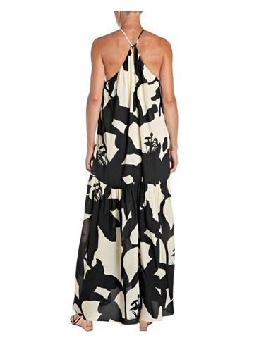 Replay CRNO BIJELA MAXI HALJINA S VELIKIM CVJETNIM PRINTOM - 2