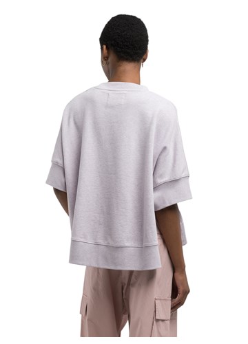Replay LJUBIČASTI CROPPED SWEATSHIRT S POLU-RUKAVIMA  - 3