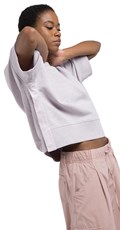 LJUBIČASTI CROPPED SWEATSHIRT S POLU-RUKAVIMA  - 4