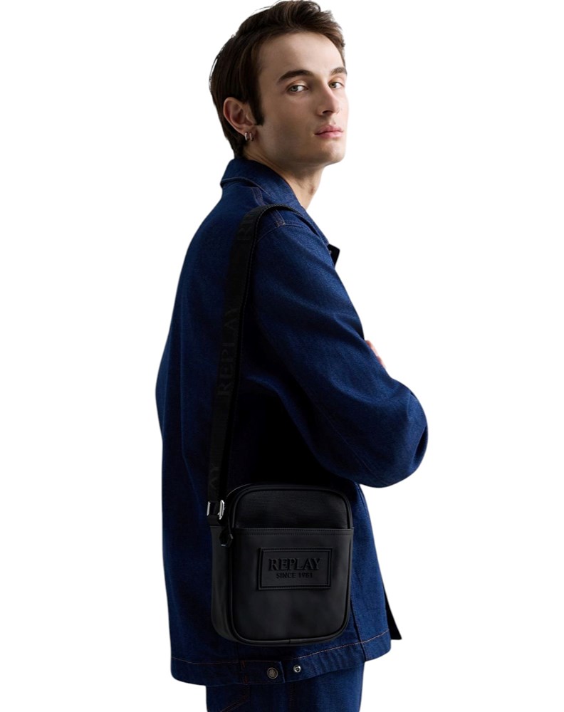 Replay CROSSBODY TORBA S GUMIRANIM LOGOTIPOM - 4