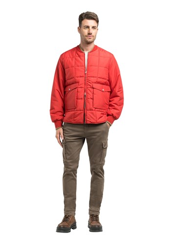 Replay CRVENA JAKNA OD RECIKLIRANOG RIPSTOP POLIESTERA - 1