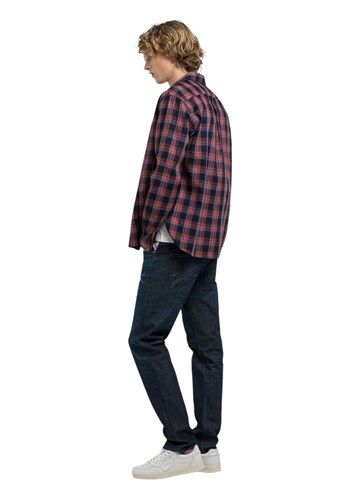 Replay CRVENA KARIRANA KOŠULJA OPUŠTENOG KROJA - 7