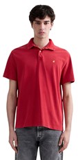 CRVENA POLO MAJICA OD PIQUE PAMUKA S IZVEZENIM SLOVOM R - 2