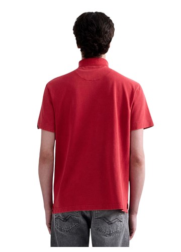Replay CRVENA POLO MAJICA OD PIQUE PAMUKA S IZVEZENIM SLOVOM R - 3