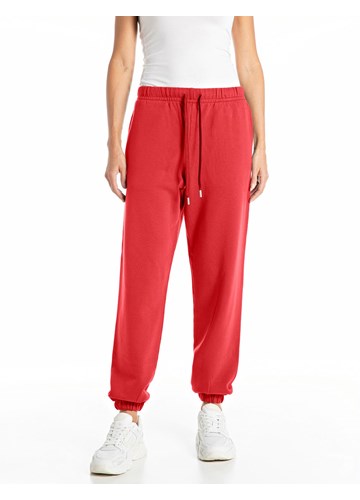 Replay CRVENE HLAČE OD PAMUKA S IZVEZENIM R - 1