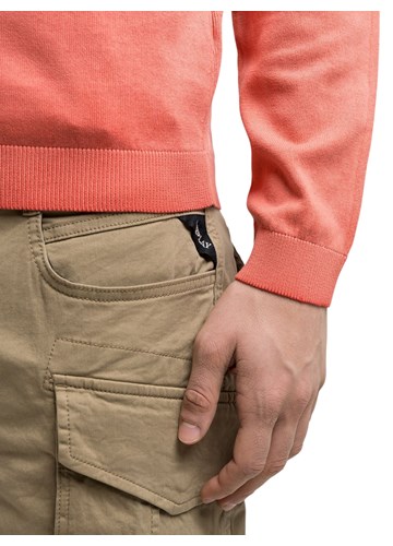 Replay CRVENI PAMUČNI PULOVER S OMBRE EFEKTOM - 4