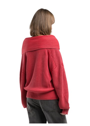 Replay CRVENI REBRASTI OVERSIZE PULOVER - 3 Replay CRVENI REBRASTI OVERSIZE PULOVER - 3