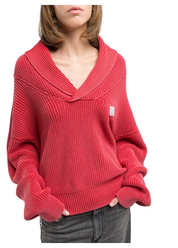 Replay CRVENI REBRASTI OVERSIZE PULOVER - 6 Replay CRVENI REBRASTI OVERSIZE PULOVER - 6