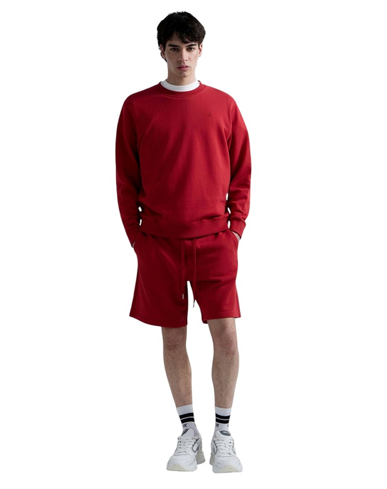 Replay CRVENI SWEATSHIRT OD FROTIRA S IZVEZENIM SLOVOM R - 1