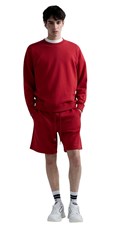 CRVENI SWEATSHIRT OD FROTIRA S IZVEZENIM SLOVOM R - 1