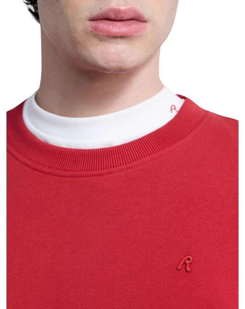 Replay CRVENI SWEATSHIRT OD FROTIRA S IZVEZENIM SLOVOM R - 7