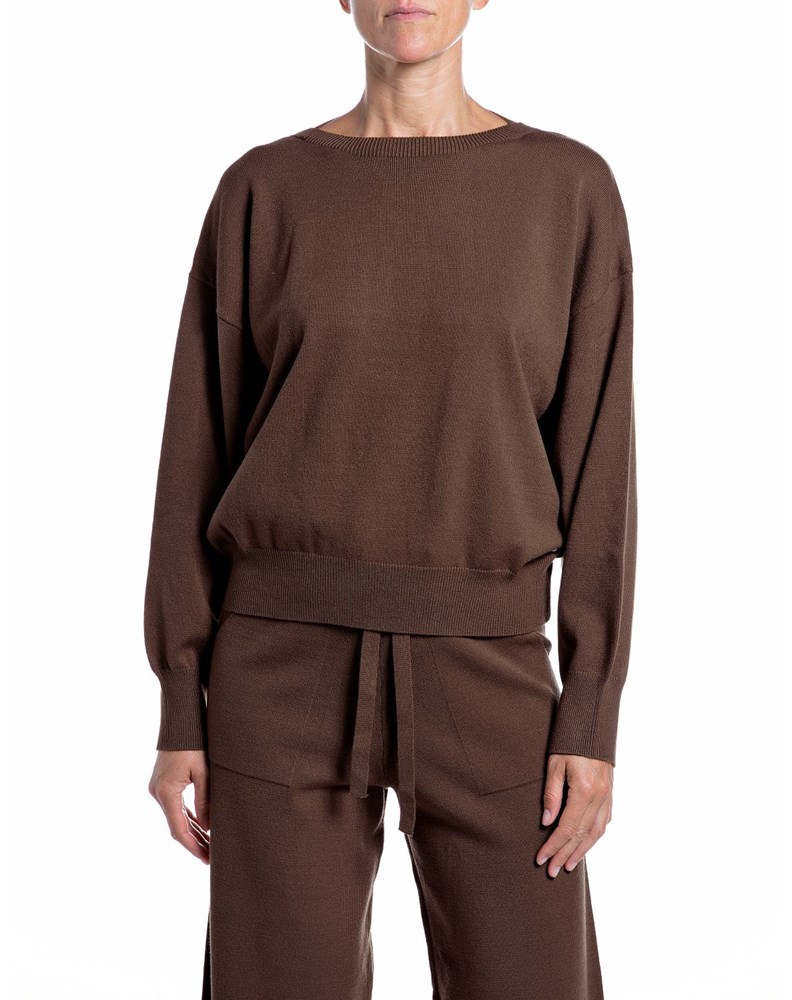 Replay SMEĐI OVERSIZED PLETENI DŽEMPER S LAĐA IZREZOM - 2