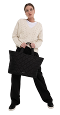 OVERSIZED PULOVER U BIJELOJ BOJI S CIRKONIMA   - 5