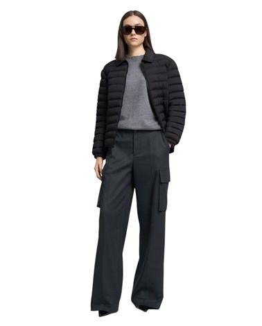 Replay tamno sivi pulover s okruglim izrezom i širokim rukavima