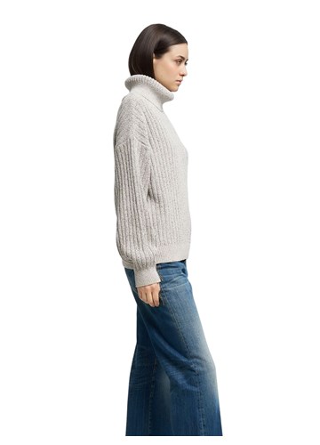 Replay SIVI REBRASTI DŽEMPER S VISOKIM OVRATNIKOM  - 4