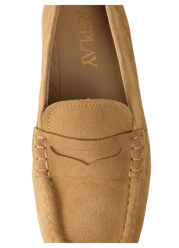 Replay DAVY TONAL MOKASINE OD SMEĐE BRUŠENE KOŽE - 5