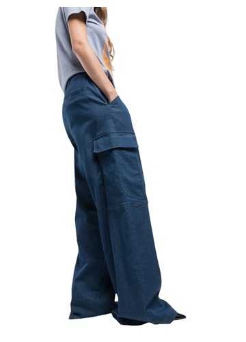 Replay DENIM CARGO ŠIROKE JEANS HLAČE - 4