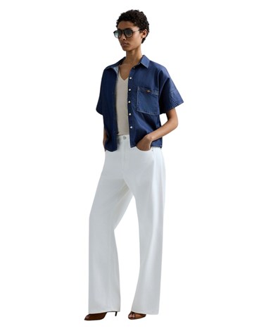 Replay denim košulja kratkih rukava s džepom na prsima