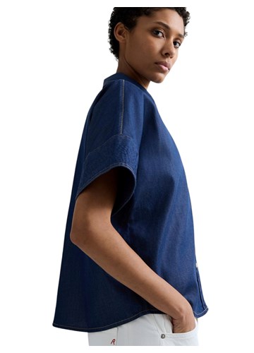 Replay DENIM KOŠULJA KRATKIH RUKAVA S DŽEPOM NA PRSIMA - 5