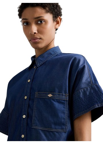 Replay DENIM KOŠULJA KRATKIH RUKAVA S DŽEPOM NA PRSIMA - 6