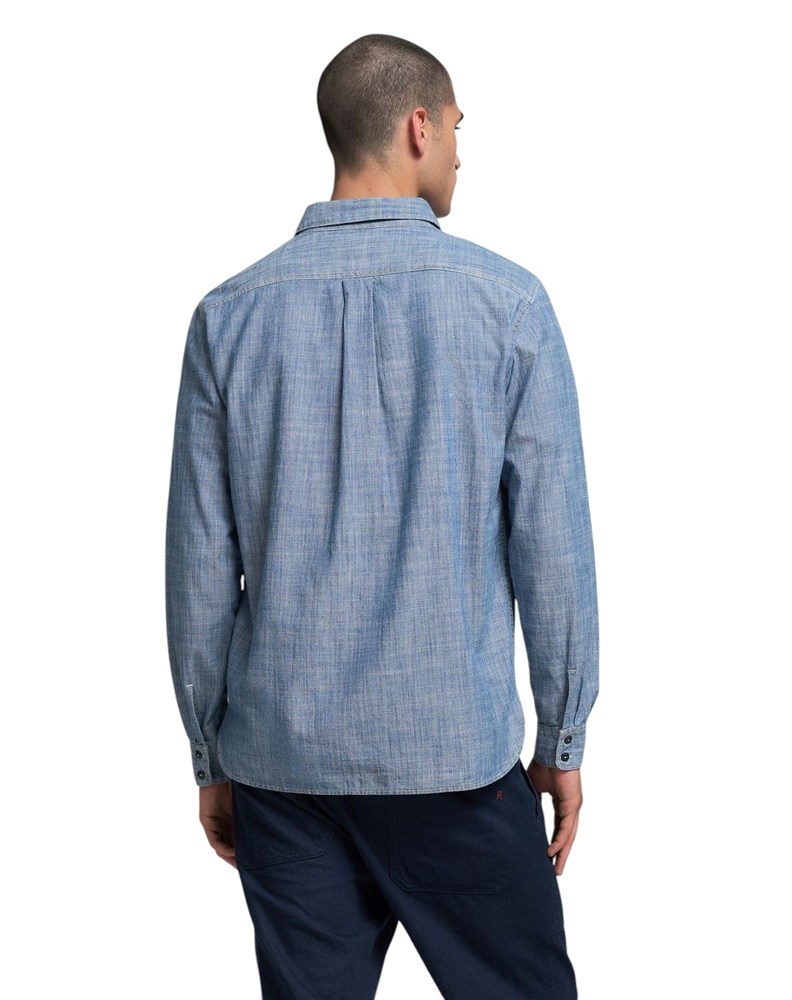 Replay DENIM KOŠULJA OD CHAMBREYA - 3