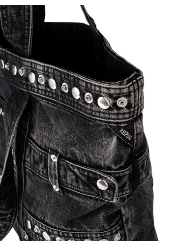 Replay DENIM SHOPPER TORBA S UKRASNIM NITNAMA  - 5