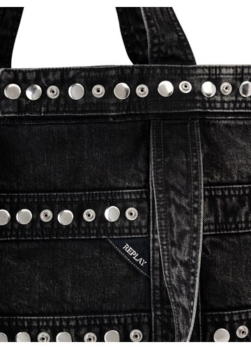 Replay DENIM SHOPPER TORBA S UKRASNIM NITNAMA  - 7
