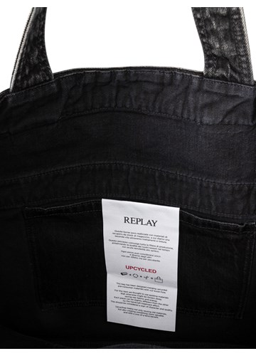 Replay DENIM SHOPPER TORBA S UKRASNIM NITNAMA  - 6