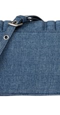 DENIM TORBA NA PREKLOP S METALNIM LOGOM - 3