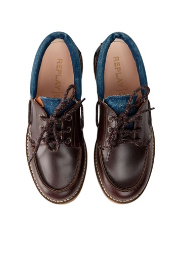 Replay DESERT W HISTORY ŽENSKE MOKASINE OD KOŽE I DENIMA - 4