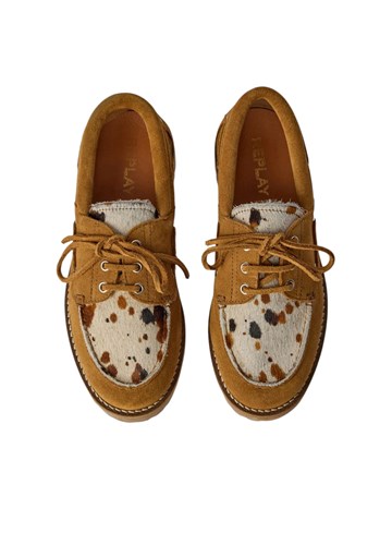 Replay DESERT W PONY KOŽNE ŽENSKE MOKASINE - 4