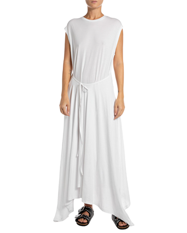 Replay duga bijela haljina s asimetričnim rubom