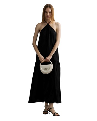 Replay crna duga viskozna haljina