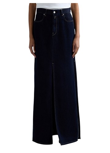 Replay DUGA SUKNJA OD TAMNOG TRAPERA S PROREZOM - 2