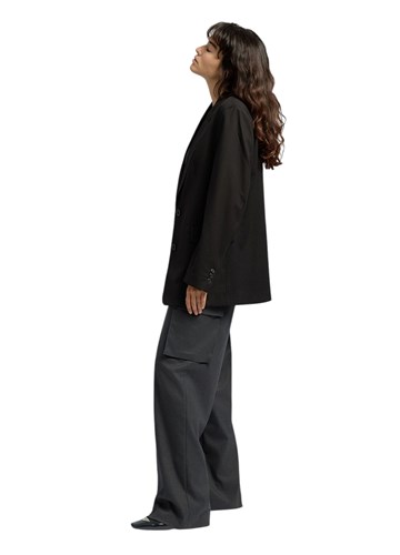 Replay DUGI CRNI SAKO OD MJEŠAVINE MATERIJALA - 4 Replay DUGI CRNI SAKO OD MJEŠAVINE MATERIJALA - 4