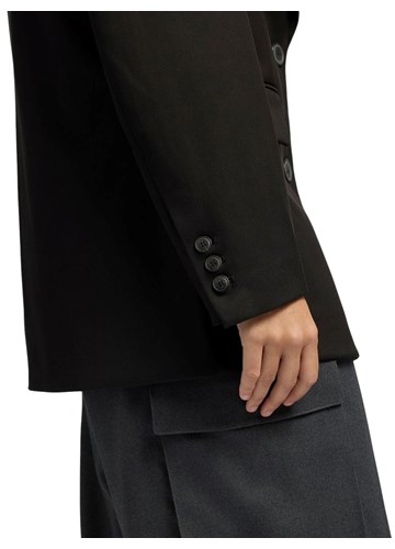 Replay DUGI CRNI SAKO OD MJEŠAVINE MATERIJALA - 7 Replay DUGI CRNI SAKO OD MJEŠAVINE MATERIJALA - 7