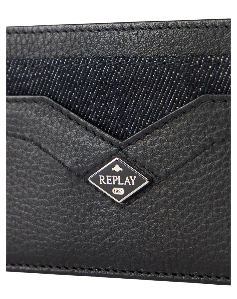 Replay MUŠKI KOŽNI ETUI ZA KARTICE S TRAPER DETALJEM - 3