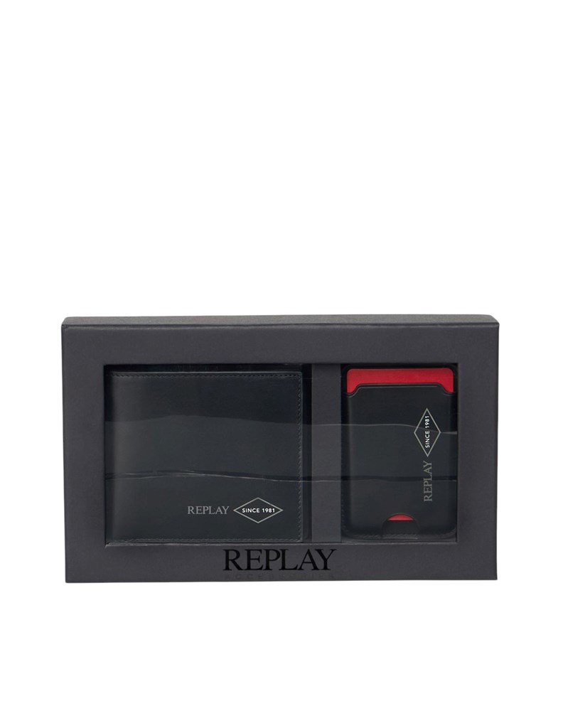 Replay SET NOVČANIK I ETUI S LOGOTIPOM - 1