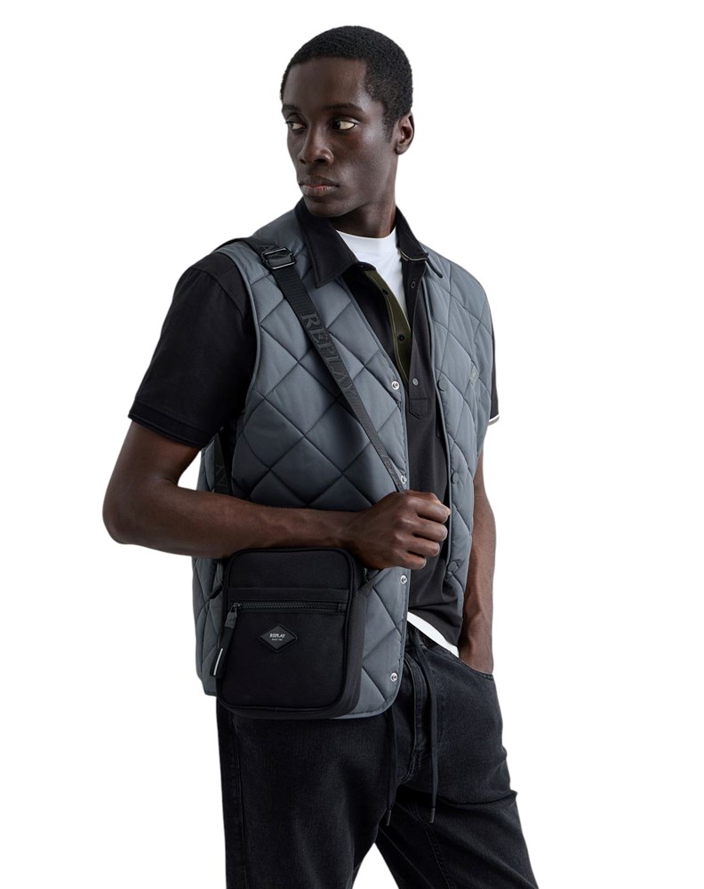 Replay ČETVRTASTA CROSSBODY TORBICA S PODESIVIM REMENOM - 4